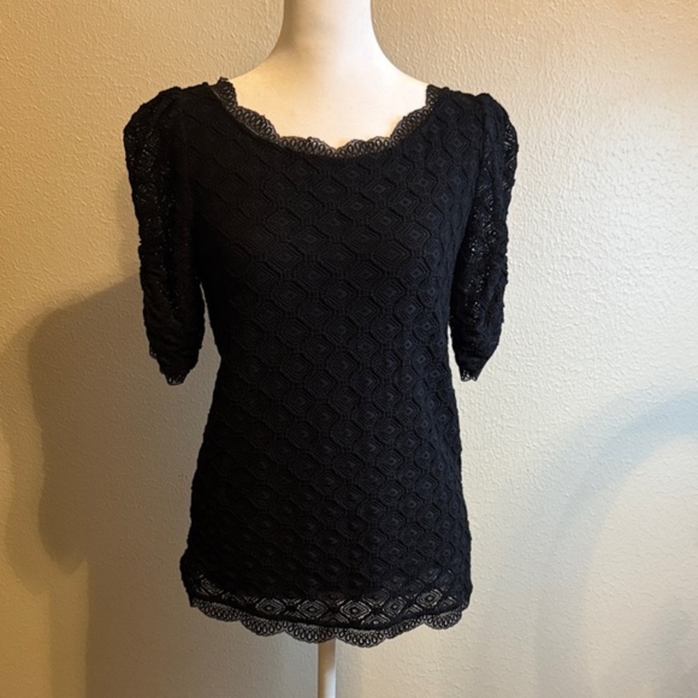 Joie Black Lace Blouse